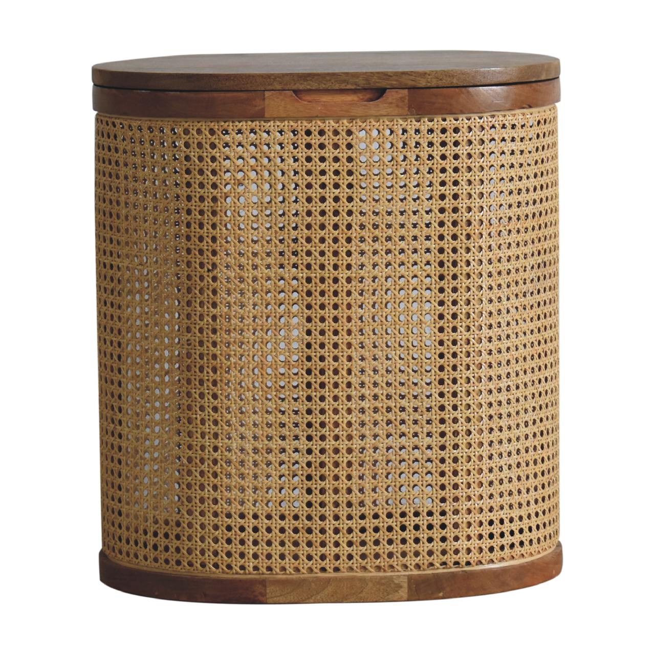 Larissa Round Lid-Up Storage Stool - Lead time 12 Weeks