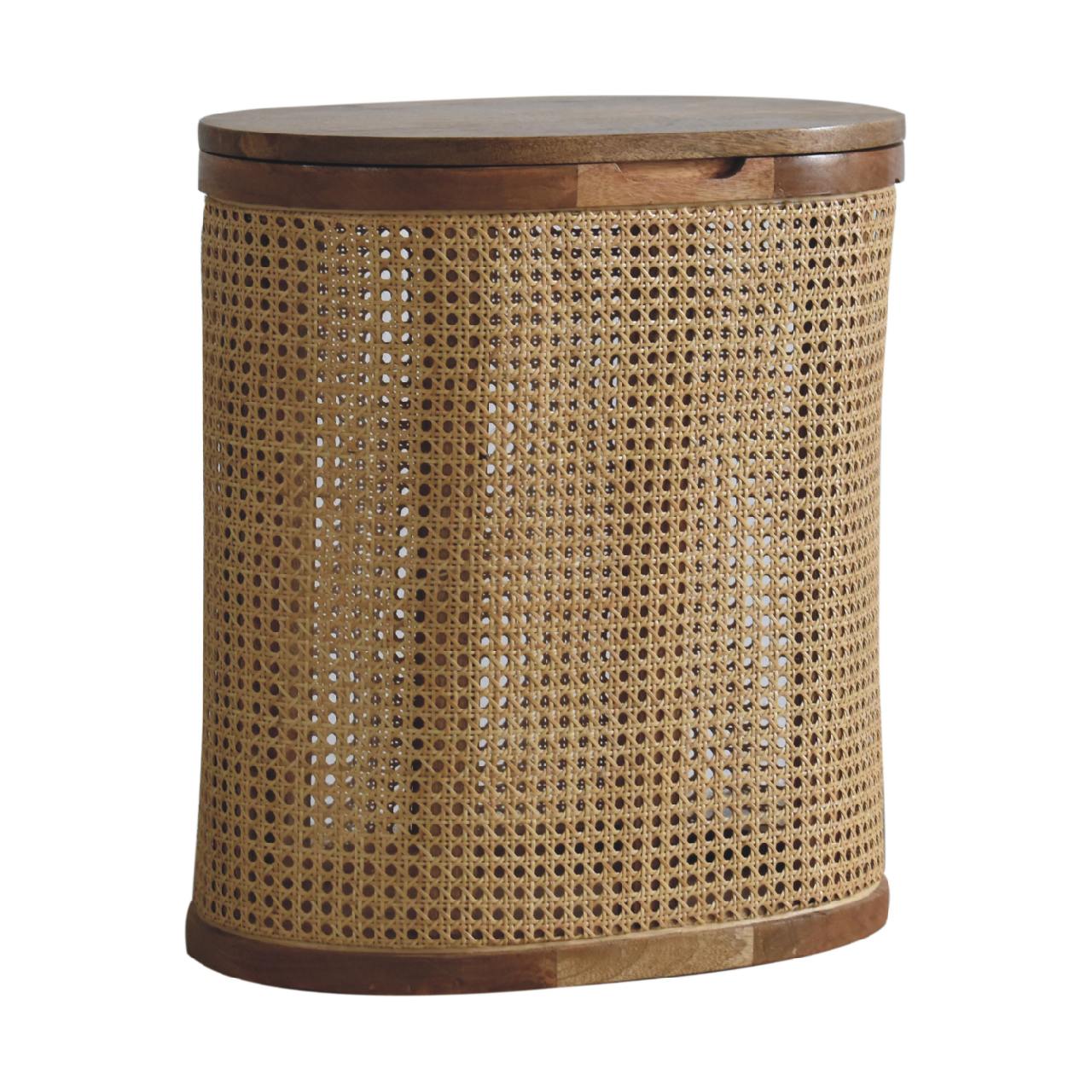 Larissa Round Lid-Up Storage Stool - Lead time 12 Weeks