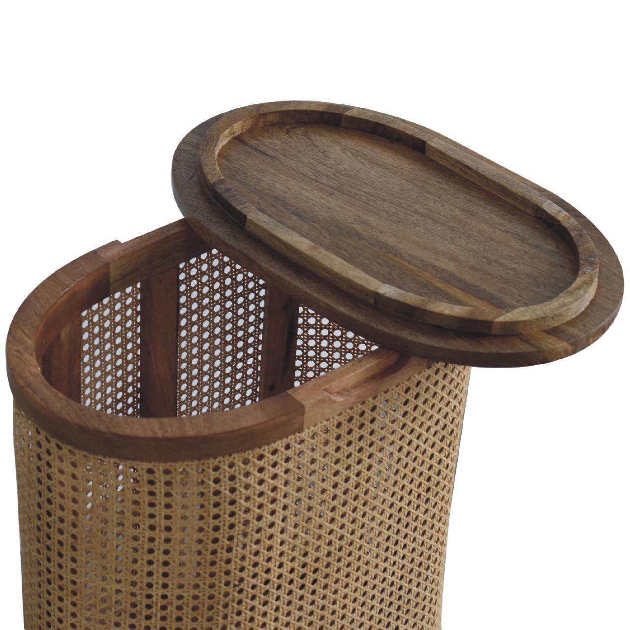 Larissa Round Lid-Up Storage Stool - Lead time 12 Weeks