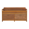Oxford Oak-ish 2 Drawer Storage Bench - Lead time 12 Weeks