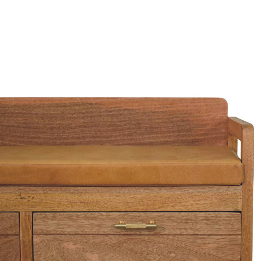 Oxford Oak-ish 2 Drawer Storage Bench - Lead time 12 Weeks