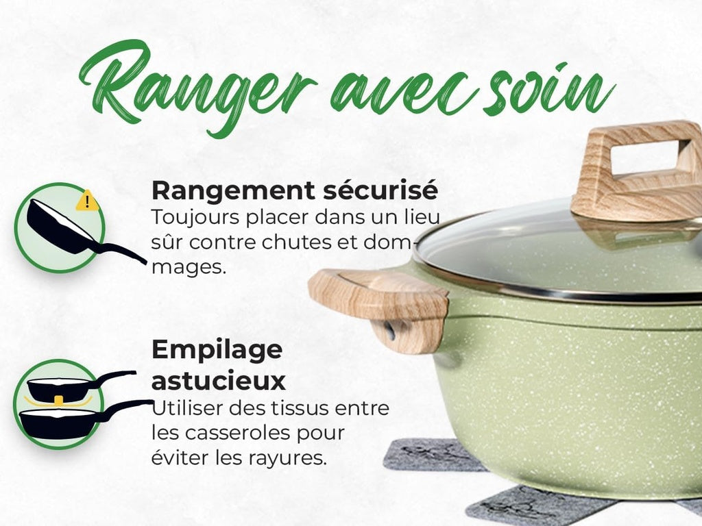 Just Perfecto JL-721: 21 Pieces Granite Cookware Set - Green