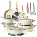 Just Perfecto JL-721: 21 Pieces Granite Cookware Set - Biege