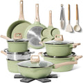 Just Perfecto JL-721: 21 Pieces Granite Cookware Set - Green