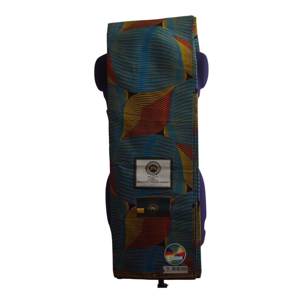 Quality Phoenix Hitarget  Nigeria Ankara Fabric. 6 Yards.