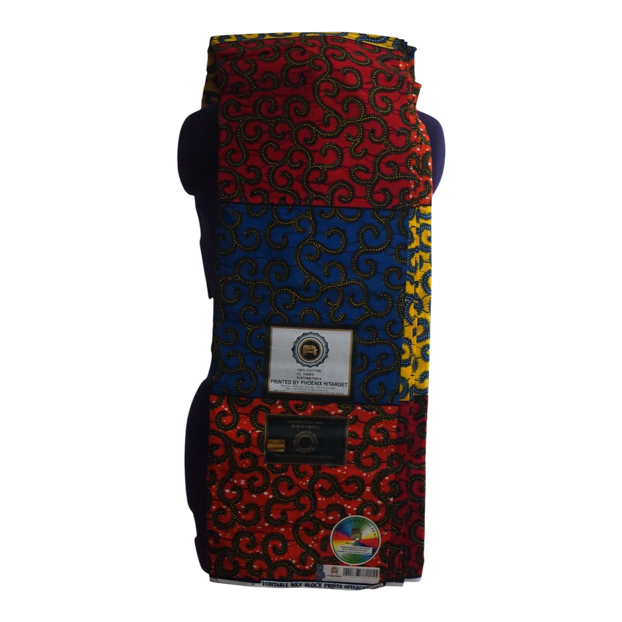 Nigeria Quality Phoenix Hitarget Ankara Fabric. 6 Yards.