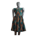 Fully Linen Ankara Dress: African Print, Ready to Wear, Size M