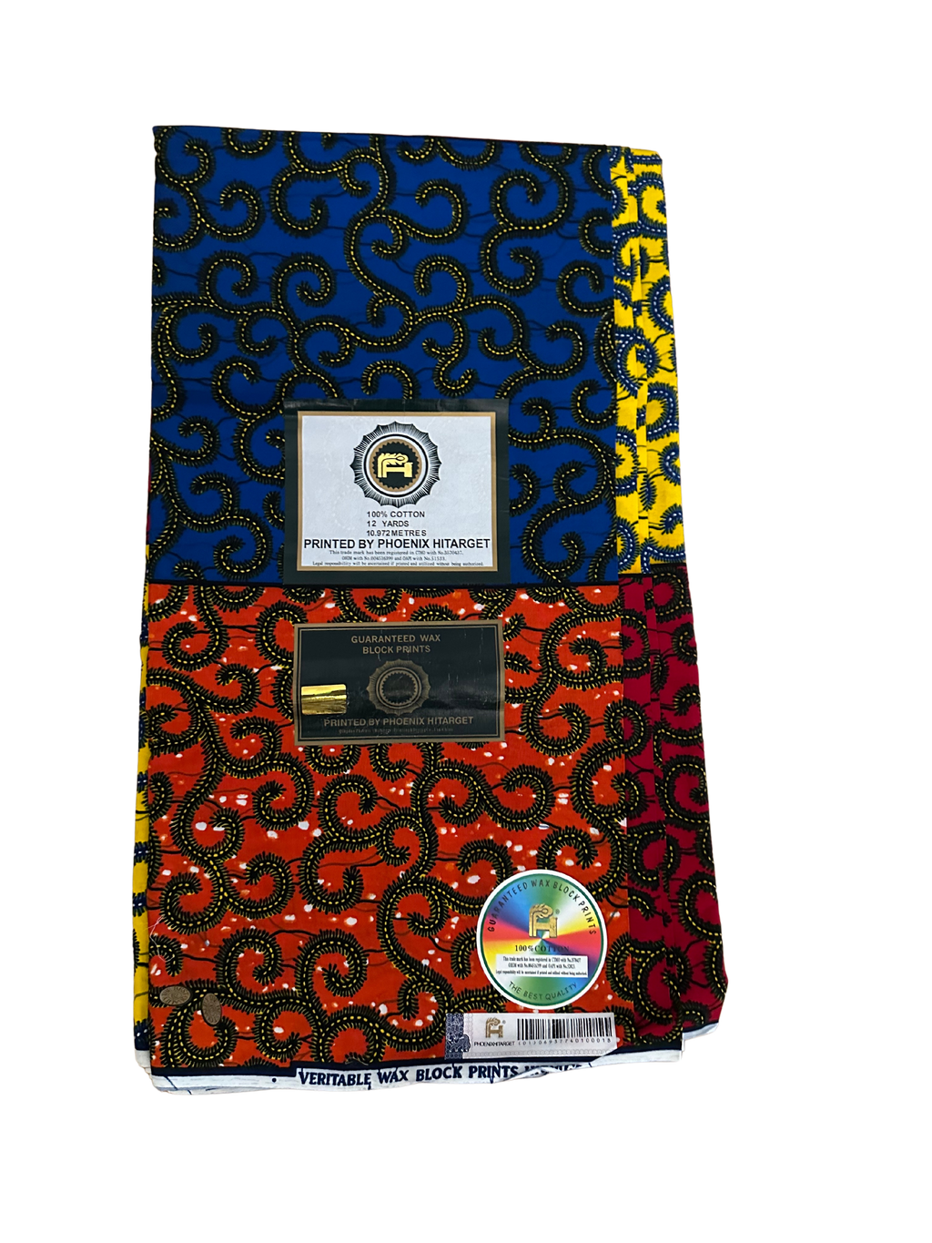 Nigeria Quality Phoenix Hitarget Ankara Fabric. 6 Yards.
