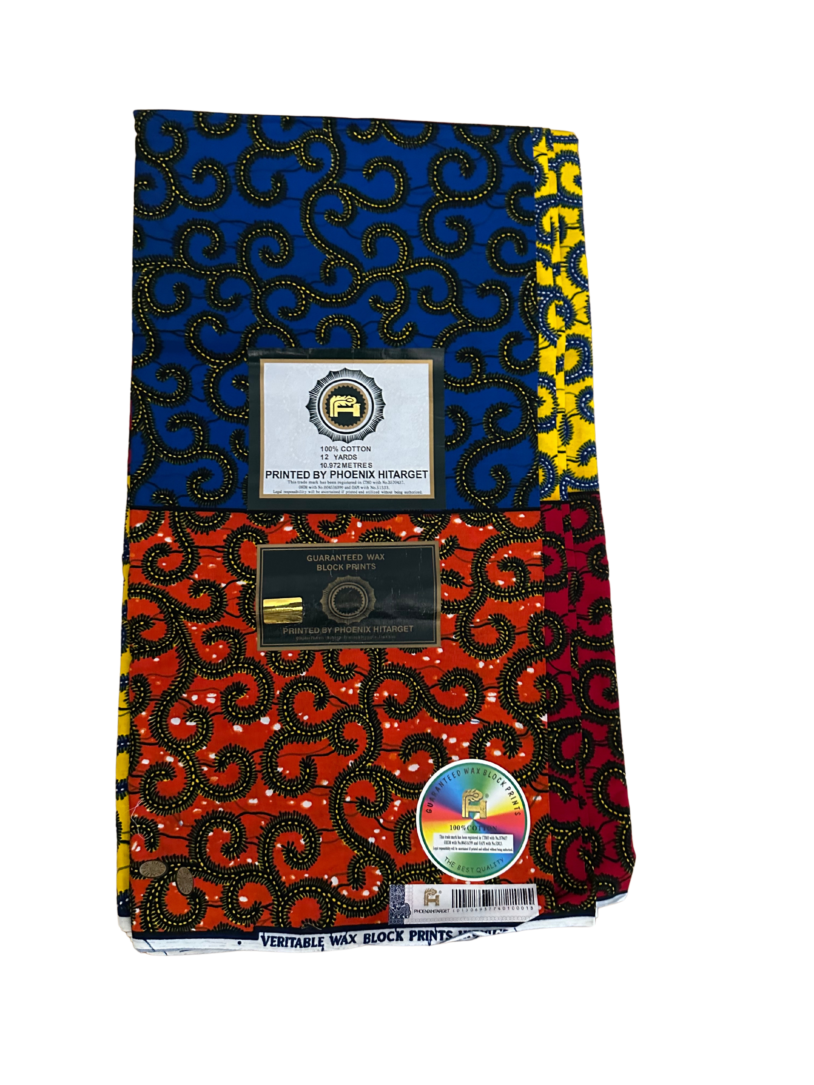 Nigeria Quality Phoenix Hitarget Ankara Fabric. 6 Yards.