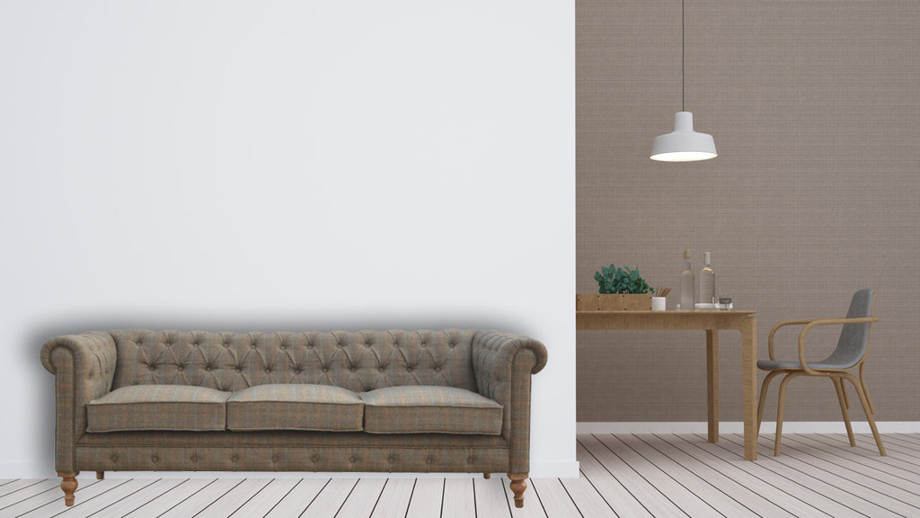 Multi Tweed 3 Seat Chesterfield - Lead time 12 Weeks